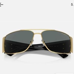 Versace Gold and Black Sunglasses
